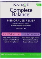 Natrol - Complete Balance, Menopause AM/PM, 30+30 capsules