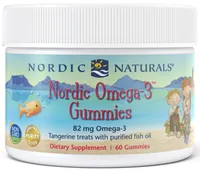 Nordic Naturals - Omega 3 Gummies, 82mg, Tangerine, 60 gummies
