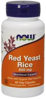 ﻿NOW Foods - Red Yeast Rice, Czerwony Ryż, 600mg, 60 vkaps