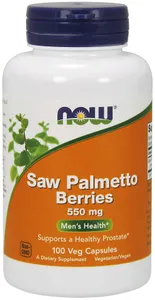 ﻿NOW Foods - Saw Palmetto Berries, Palma Sabałowa, 550mg, 100 vkaps