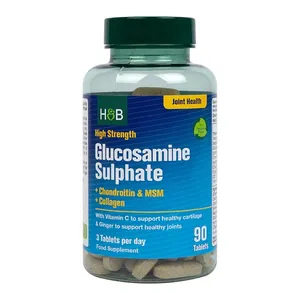 Holland & Barrett - Siarczan Glukozaminy + Chondroityna & MSM + Kolagen, 90 tabletek