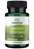 Bacopa Monnieri 10:1 Ekstrakt, 50mg - 90 caps (EAN 087614116907)