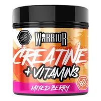Warrior - Kreatyna + Witaminy, Mixed Berry, Proszek, 360g