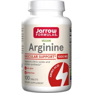 ﻿Jarrow Formulas - Arginina, 1000mg, 100 tabletek