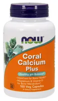NOW Foods - Coral Calcium Plus, Lime, 100 Vegetarian Softgels