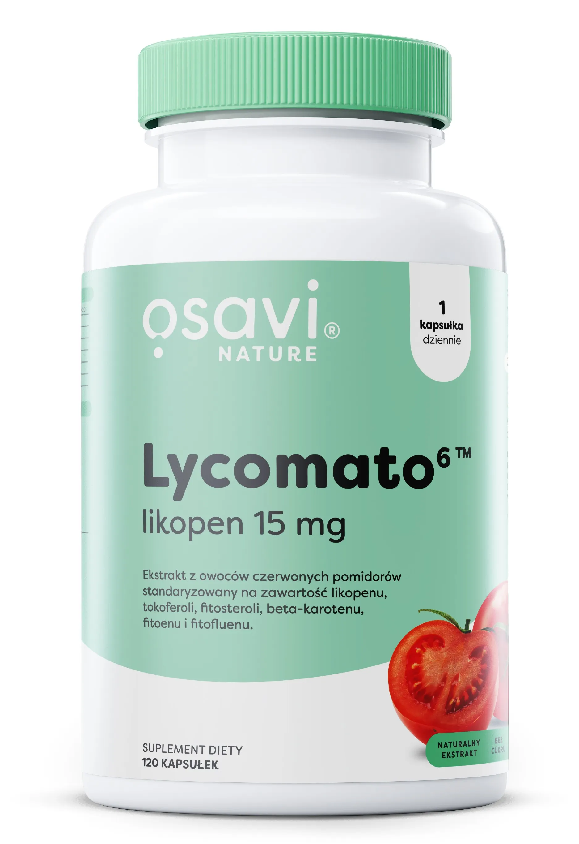Osavi - Lycomato Likopen, 15 mg, 120 kapsułek miękkich 