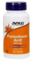 NOW Foods - Kwas Pantotenowy, 500 mg, 100 kapsułek