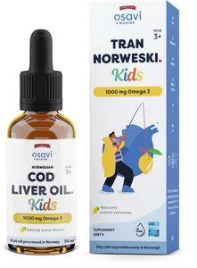 Osavi - Fish Oil Norwegian Kids, 1000mg Omega 3, Lemon, 50 ml