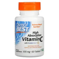 Doctor's Best - Sustained Release Vitamin C + PureWay-C, 500 mg, 60 tablets