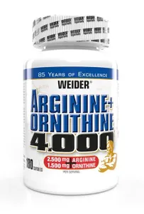 Weider - Arginine + Ornithine 4000, 180 capsules