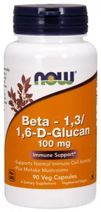 NOW Foods - Beta-1,3/1,6-D-Glucan, 100mg, 90 vkaps