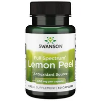 Swanson - Full Spectrum Lemon Peel, Skórka Cytryny, 400mg, 60 kapsułek