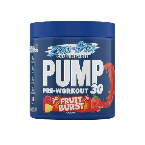 Applied Nutrition - Przedtreningówka, Pump 3G (Zero Stimulant), Fruit Burst, Proszek 375g