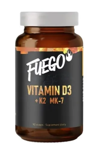 Fuego - Witamina D3 + K2 MK-7, 90 vkaps