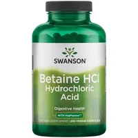 Swanson - Hydrochloric Acid HCl with Pepsin, 250 Capsules