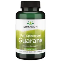 Swanson - Guarana, 500mg, 100 kapsułek