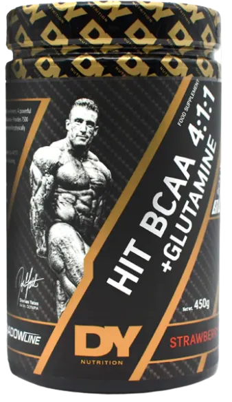 Dorian Yates - HIT BCAA 4:1:1 + Glutamine, Strawberry, Proszek, 450g 