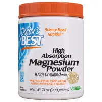 Doctor's Best - High Absorption Magnesium, Magnesium Chelate, Powder, 200g