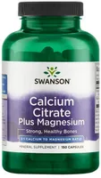 Swanson - Calcium Citrate + Magnesium, 150 capsules