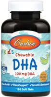 Carlson Labs - Kid's DHA, 100mg, Orange, 120 Softgeles