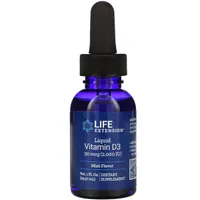 Life Extension - Vitamin D3, 50mcg, Mint, Liquid, 29 ml