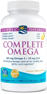 Nordic Naturals - Complete Omega, 565mg Omega + GLA, Cytryna, 120 kapsułek miękkich