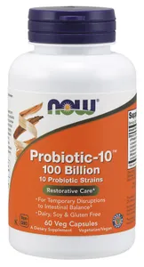 NOW Foods - Probiotic-10, 100 Billion, Probiotyk, 60 vkaps