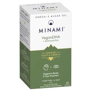 Minami - VeganDHA + Astaksantyna, 60 kapsułek miękkich