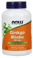 NOW Foods - Ginkgo Biloba, Ginkgo Biloba, 60mg, 240 vkaps
