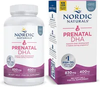 Nordic Naturals - Prenatal DHA, 830mg Omega 3 for Pregnancy, Unflavored, 180 softgels