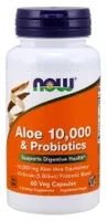 NOW Foods - Aloe 10,000 & Probiotics, 60 vcaps