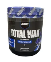 Redcon1 - Total War Pre-Workout Supplement, Blue Raspberry, Powder, 420g