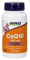 NOW Foods - CoQ10 + Vitamin E & Sunflower Lecithin, 400mg, 30 Softgeles