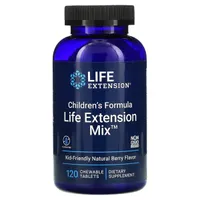 Life Extension - Children's Formula Life Extension Mix, Jagoda, 120 tabletek do żucia