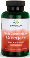 Swanson - Wysokoskoncentrowany Omega-3, 120 kapsułek miękkich