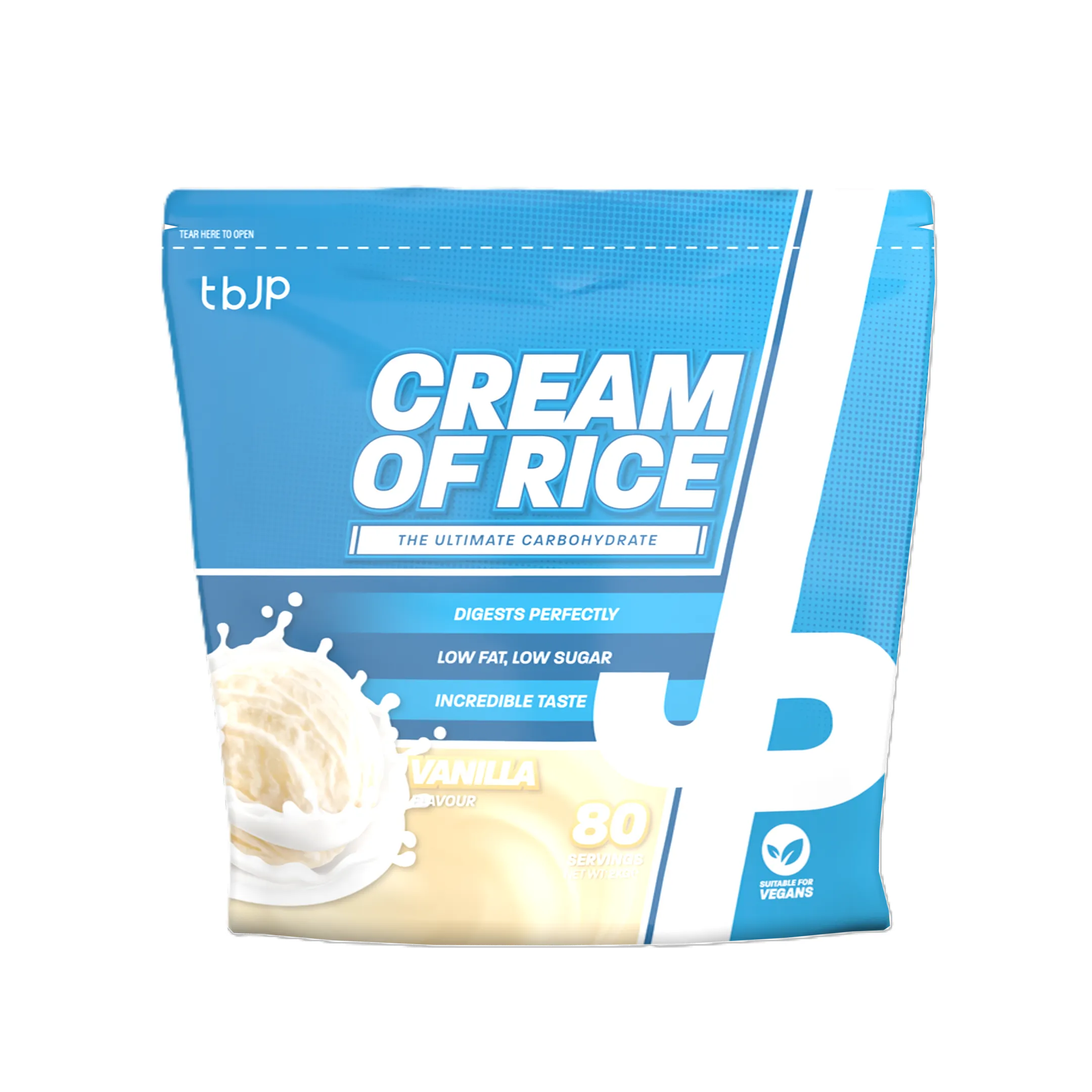 Trained by JP - Kleik Ryżowy, Cream of Rice, Wanilia, Proszek, 2000g