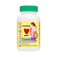 Child Life - Prenatal DHA, Natural Lemon, 30 kapsułek miękkich