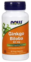 NOW Foods - Ginkgo Biloba, Ginkgo Biloba, 60mg, 60 vkaps