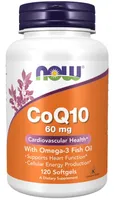 NOW Foods - Coenzyme Q10, 60mg with Omega-3, 120 Softgeles