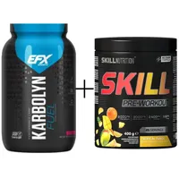 Zestaw Karbo Boost i Tropikalna Moc: EFX Sports Karbolyn + Skill Nutrition Pre-Workout