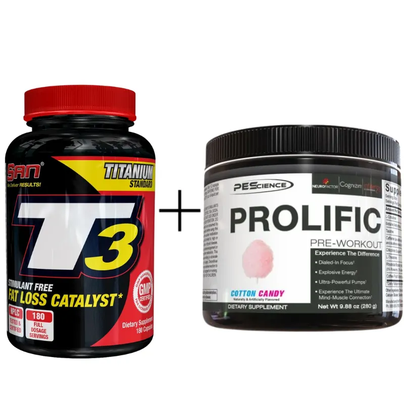 Zestaw Metabolicznej Energii: SAN T3 i Prolific Pre-Workout