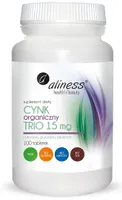 Aliness - Cynk Organiczny Trio, 15 mg, 100 tabletek