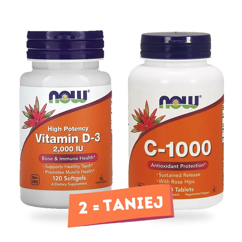 NOW Foods - Witamina C-1000 z Dziką Różą, Przedłużone Uwalnianie, 100 tabletek