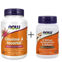 Choline & Inositol 500mg 100 caps + 8 Billion Acidophilus & Bifidus 60 vkaps