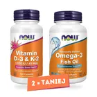 NOW Foods - Omega 3, Molekularnie Destylowany Olej Rybny, 100 kapsułek