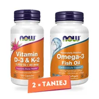 NOW Foods - Omega 3, Molekularnie Destylowany Olej Rybny, 100 kapsułek