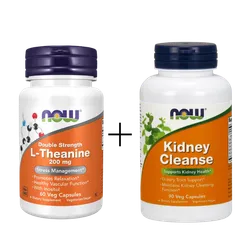 Kidney Cleanse 90 vkaps + L-Teanina 200mg i Inozytol 60 vkaps