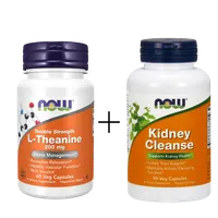 Kidney Cleanse 90 vkaps + L-Theanine 200mg and Inositol 60 vkaps