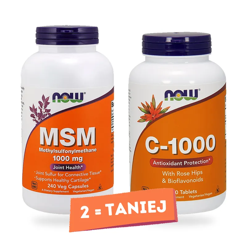NOW Foods - Witamina C-1000, Dzika Róża i Bioflawonoidy, 250 tabletek