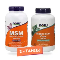 NOW Foods - Magnez, 400mg, 180 kapsułek